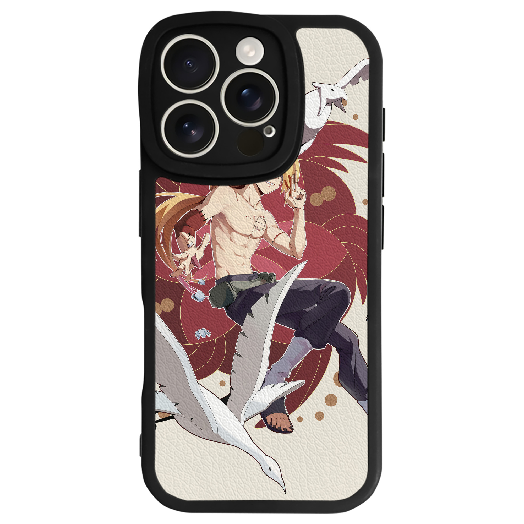 （画像用） NARUTO -ナルト- NARUTO -ナルト- 疾風伝 【iPhone 16シリーズ対応】シリコンスマホケース（レザー調） 材質：シリコン